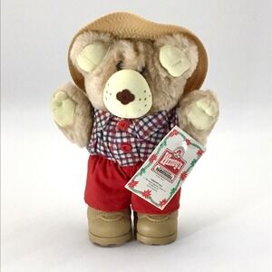 Vintage & RARE 1986 Furskins Bears "Boone" Wendy's Toy Stuffed Plush Teddy Bear‎